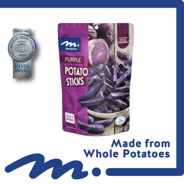 Meadows Purple Potato Sticks Original 5 x 85g