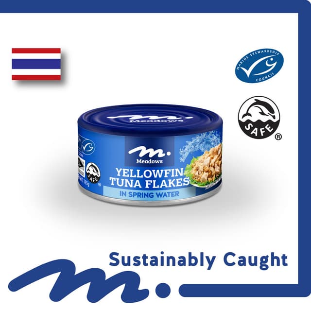 Meadows Yellow Flakes In Spring Water 185g