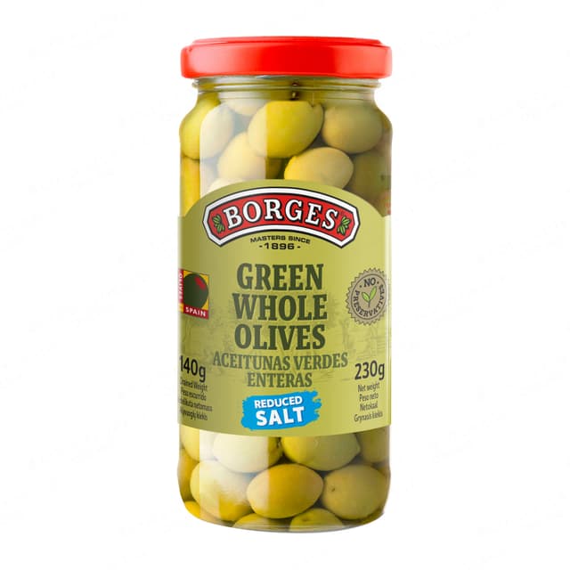 Borges Whole Green Olives 350g