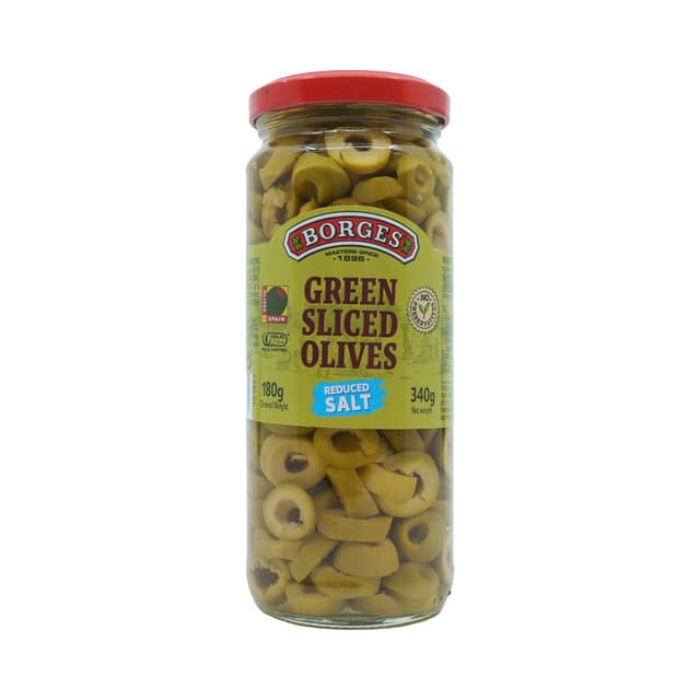 Borges Sliced Green Olives, 340g