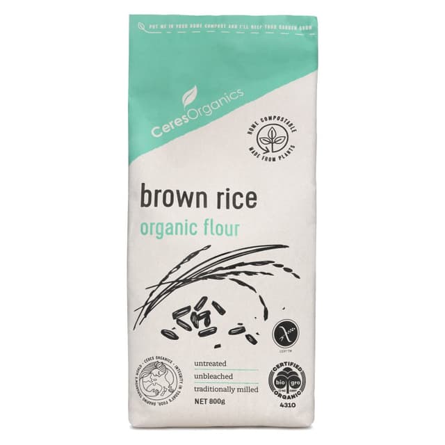 Ceres Organics Brown Rice Organic Flour 800g