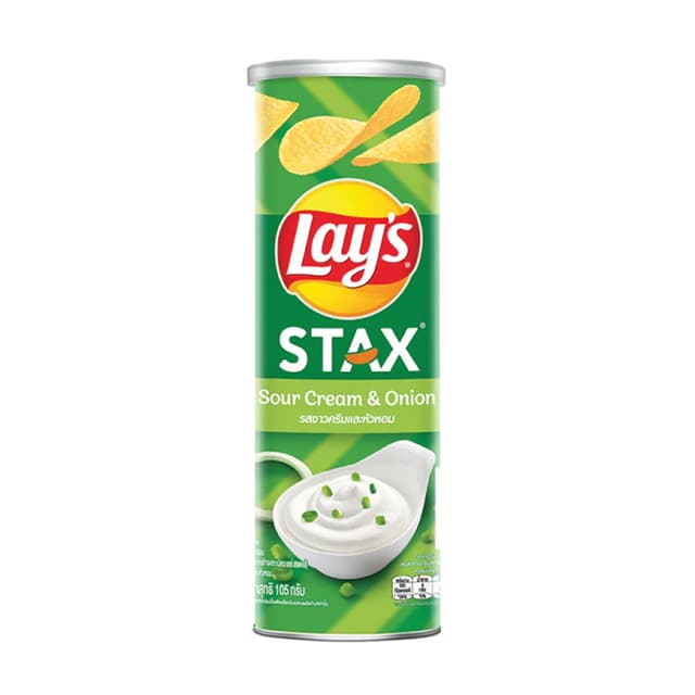 Lay's Stax Sour Cream & Onion Potato Chips 100g