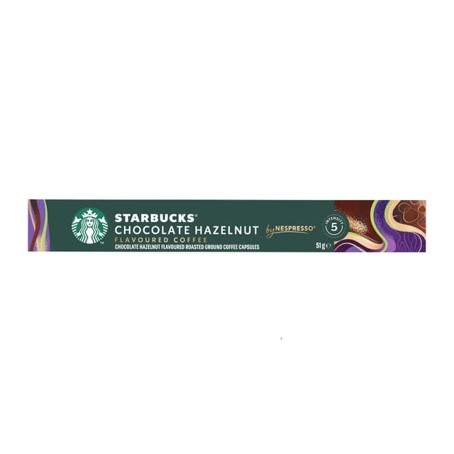 Starbucks Nespresso Chocolate Hazelnut Coffee Capsules 10 x 5.1g