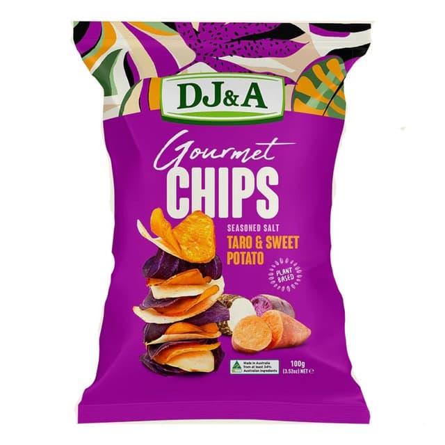 DJ&A Gourmet Taro & Sweet Potato Chips 100g