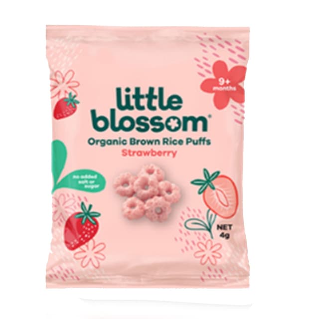 Little Blossom Strawberry Mini Baby Puffs 4g