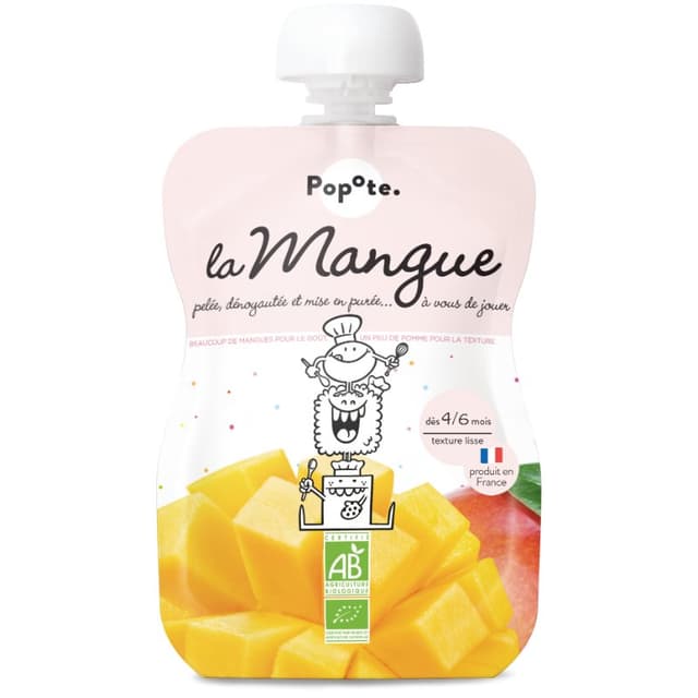 Popote Organic Mango Baby Puree 120g