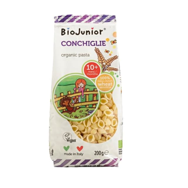Biojunior Organic Mini Shell Baby Pasta 200g