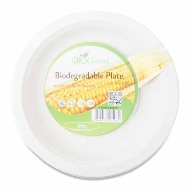 Biogreen Biodegradable Plate 7" 20s