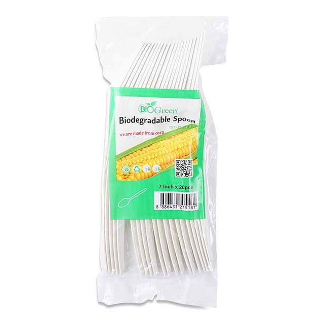 Biogreen Biodegradable Spoon 7" 20s