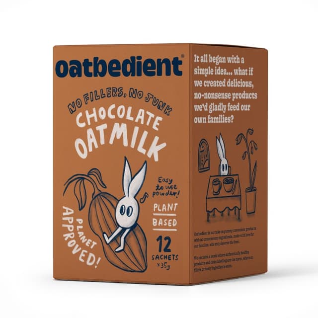 Oatbedient Chocolate Oat Milk 12 x 35g