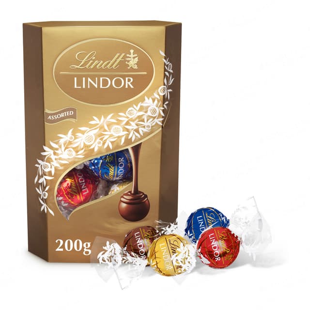 Lindt Lindor Assorted Chocolate Cornet 200g