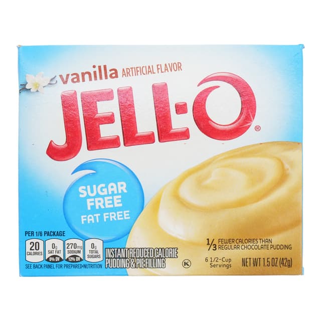 JELL-O SF VANILLA INSTANT PUDDING 1OZ
