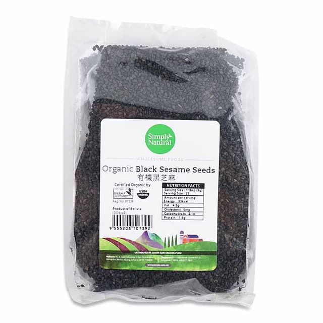 Simply Natural Organic Black Sesame Seeds 200g
