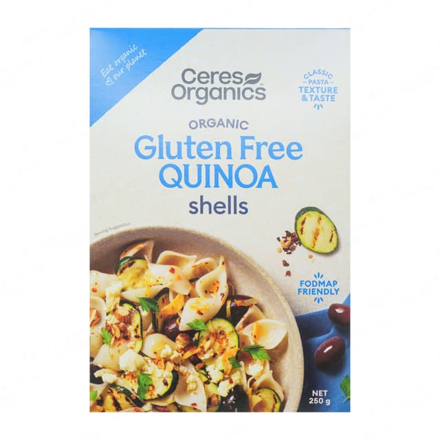 Ceres Organics Quinoa Pasta Shells 250g