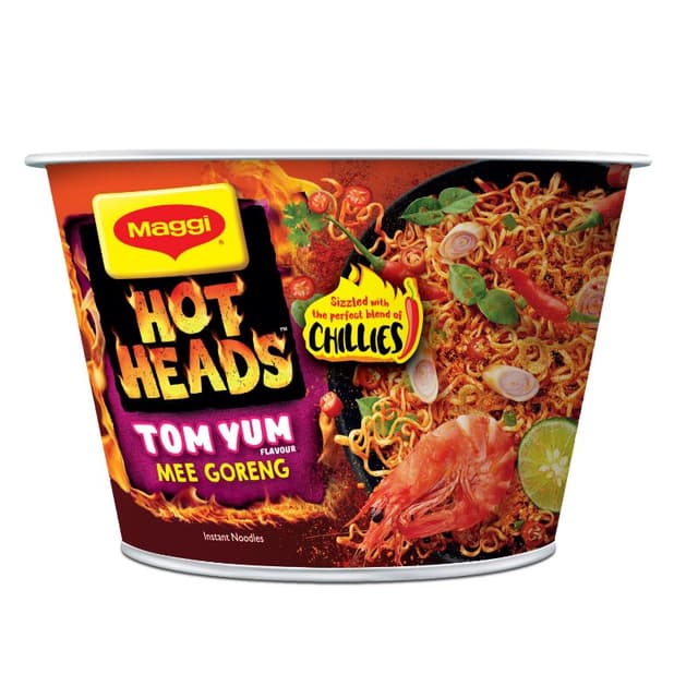 Maggi Hot Heads Tom Yum Mee Goreng Bowl 97g
