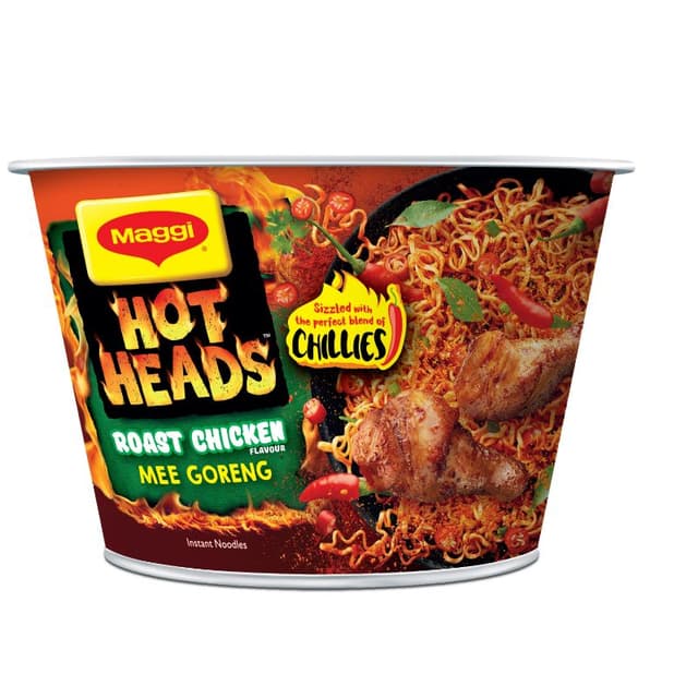 Maggi Hot Heads Roast Chicken Mee Goreng Bowl 98g