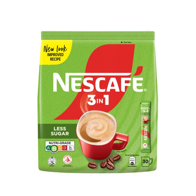 Nescafe 3In1 Less Sugar 30S 17G