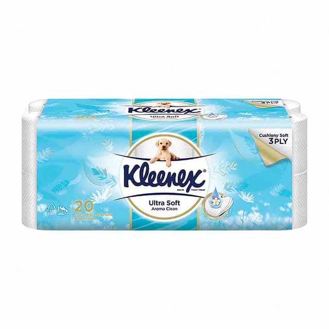 Kleenex 3Ply Ultrasoft Toilet Roll Fresh Scent 20s