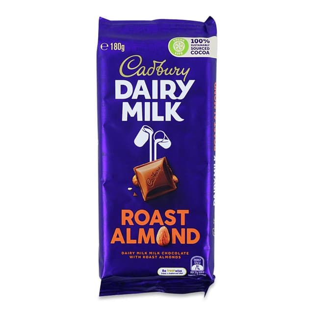 Cadbury Roasted Almond Block 180g