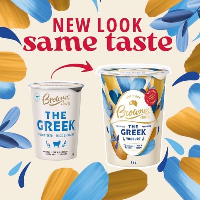 Brownes Dairy Greek Unsweetened Yoghurt 1Kg