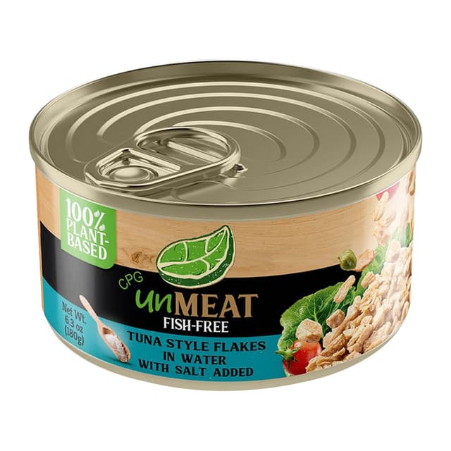 Unmeat Fish-Free Tuna Flakes In Water 180g