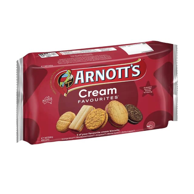 Arnott's Assorted Variety Packs Cream Favourties, 500g
