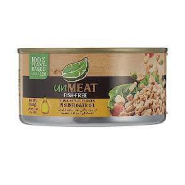 Unmeat Fish-Free Tuna Flakes In Sunflower Oil, 180g