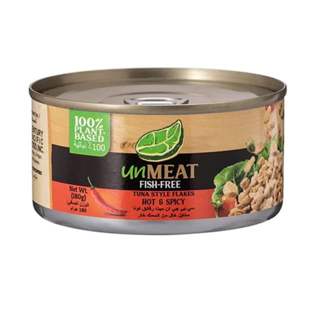 Unmeat Fish-Free Tuna Flakes In Hot & Spicy, 180g
