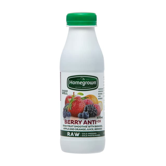 Homegrown Raw Cold Pressed Berry 400ml