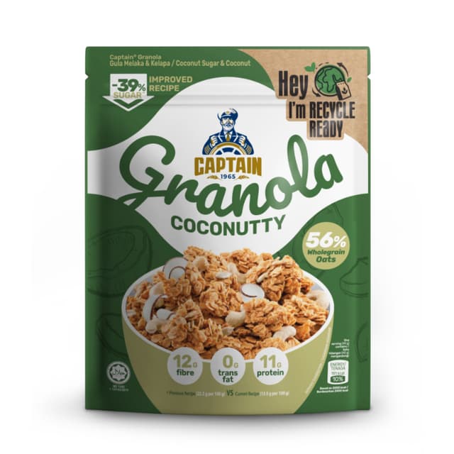 Captain Oats Gula Melaka & Coconut Granola 200g