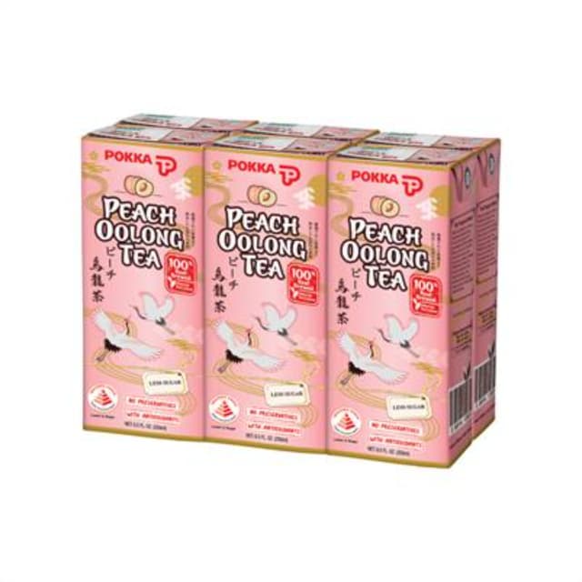 Pokka Peach Oolong Tea 6 x 250ml