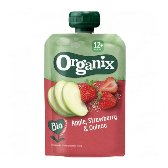 Organix Apple Strawberry Quinoa 100g