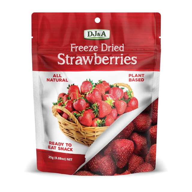 DJ&A Freeze Dried Strawberries 25g