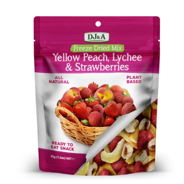 Dj&A Freeze Peach Lychee Strawberry, 35g