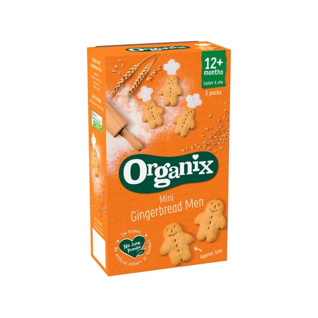 Organix Mini Gingerbread Men, 5s 20g