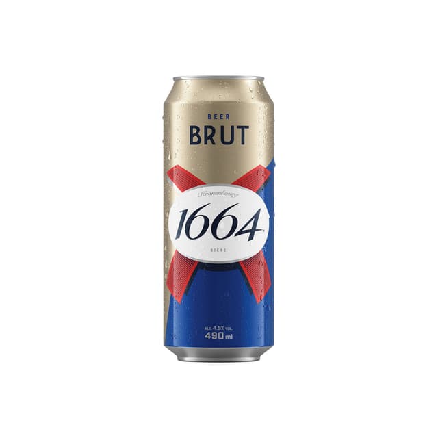 Kronenbourg 1664 Brut Lager Can 490ml