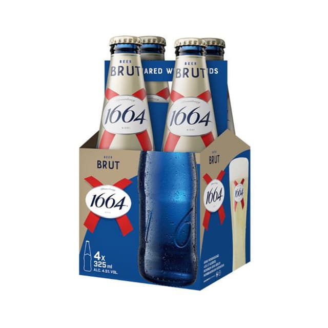 Kronenbourg 1664 Brut Lager Bottle 4 x 325ml