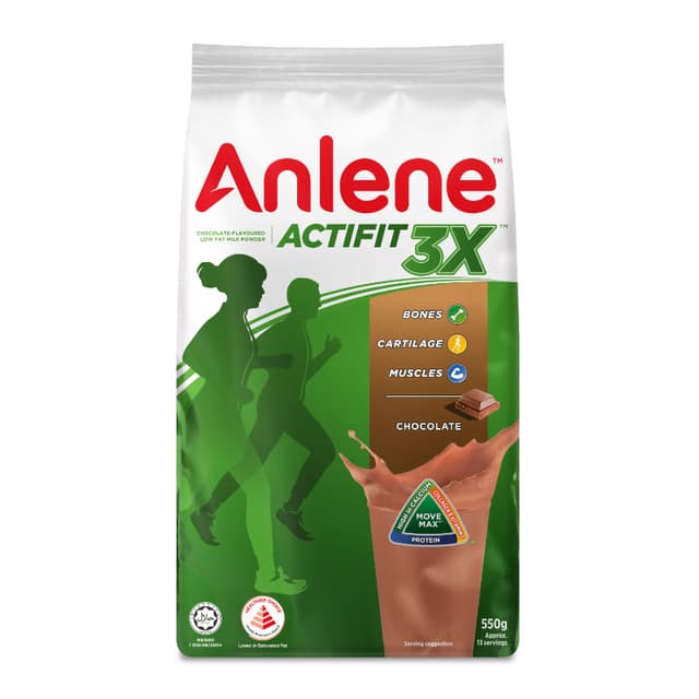 Anlene Actifit 3x Choco Milk Powder 550g