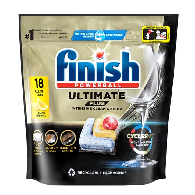 Finish Ultimate Lemon 18Tabs 219.6g
