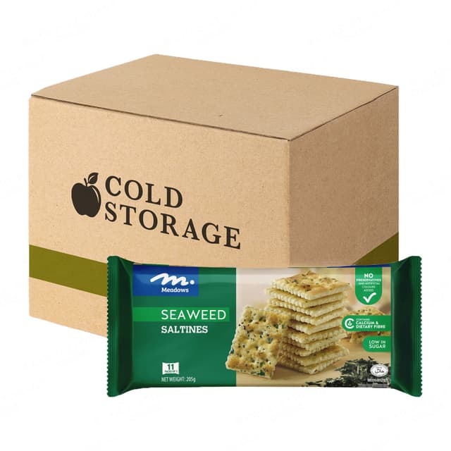 Meadows Seaweed Saltine 12 x 205g
