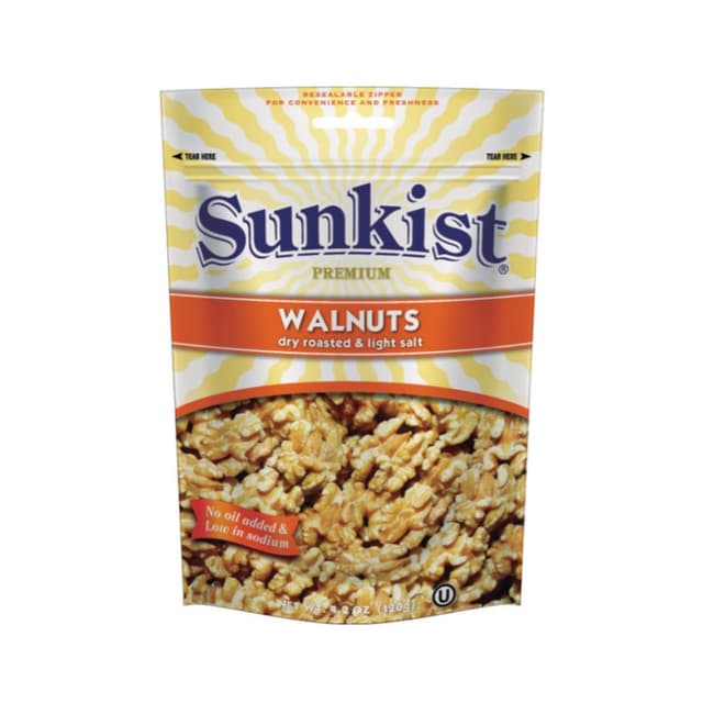Sunkist Lightly Salted Walnuts, 120g