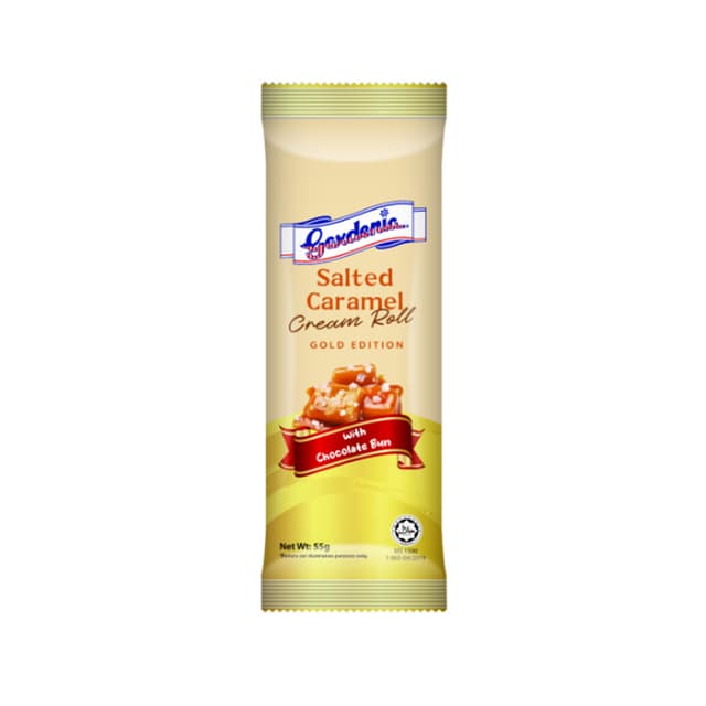 Gardenia Salted Caramel Cream Roll 55g