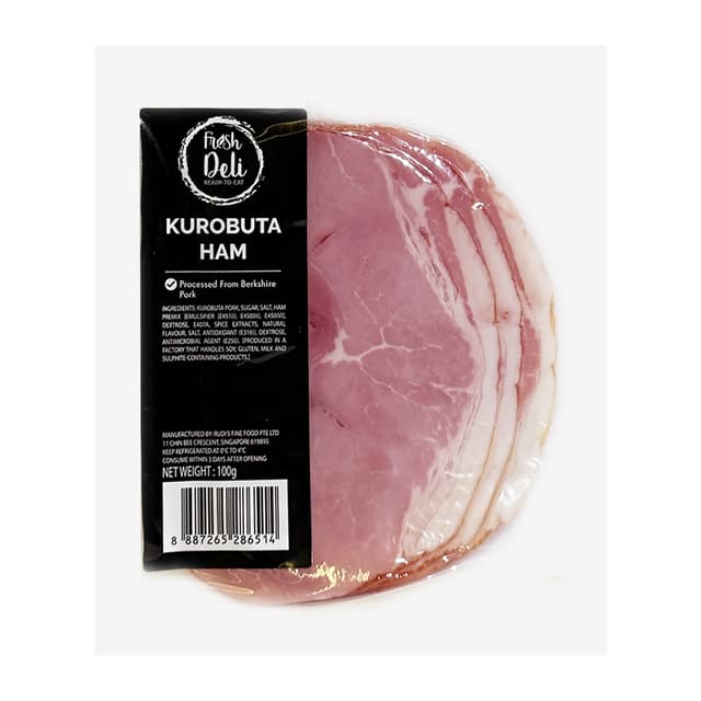 Fresh Deli  Kurobuta Ham Sliced 100g