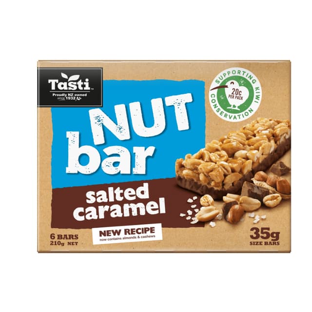 Tasti Nut Bar Salted Caramel 210g