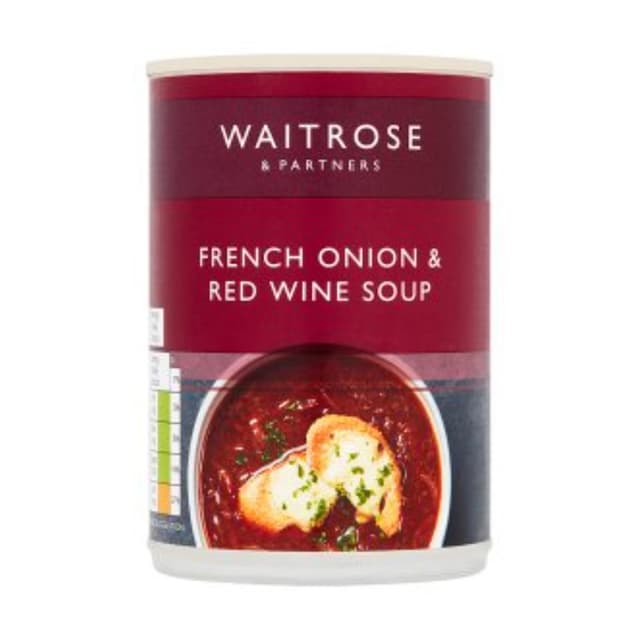 Waitrose French Onion & Red Wine Soup 400g