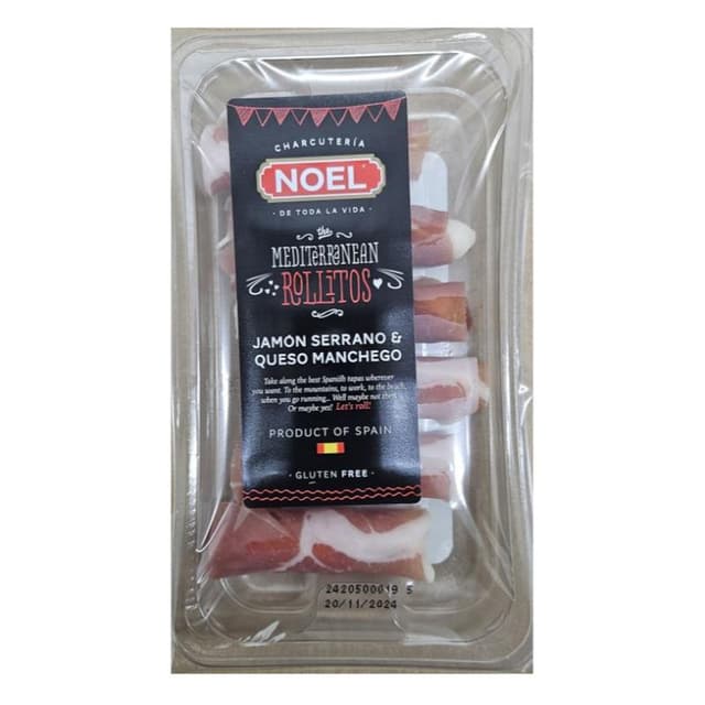 Noel Rollitos Serrano & Manchego 66g
