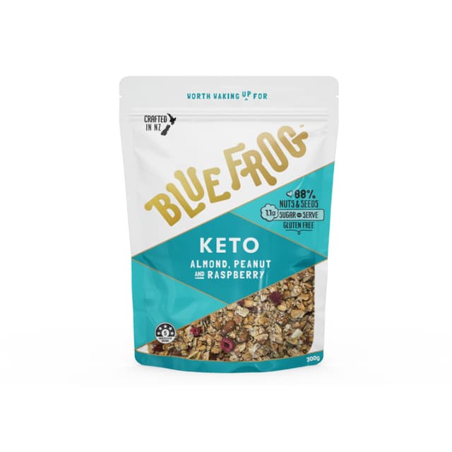 Blue Frog Keto Almond Peanut & Raspberry 300g