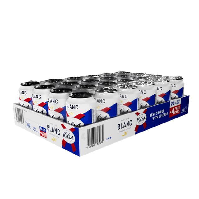 Kronenbourg 1664 Blanc Can 20+4s 320ml