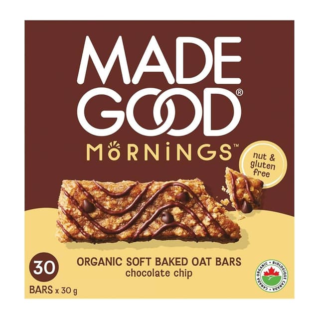 Made Good Organic Soft Baked Oat Bars Chocolate Chip 5s 150g