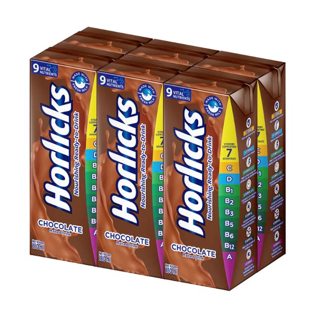 Horlicks Chocolate Ready To Drink 6 x 180ml